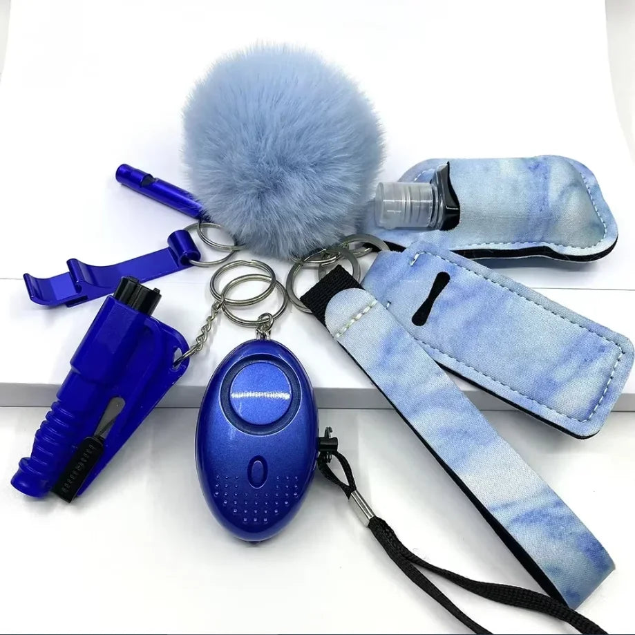Self Defense Keychain Set Knuckles Kit Self-Defense Wholesale Bulk Custom Accessories Defensive for Women Kid Girl