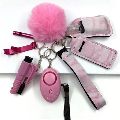 Self Defense Keychain Set Knuckles Kit Self-Defense Wholesale Bulk Custom Accessories Defensive for Women Kid Girl