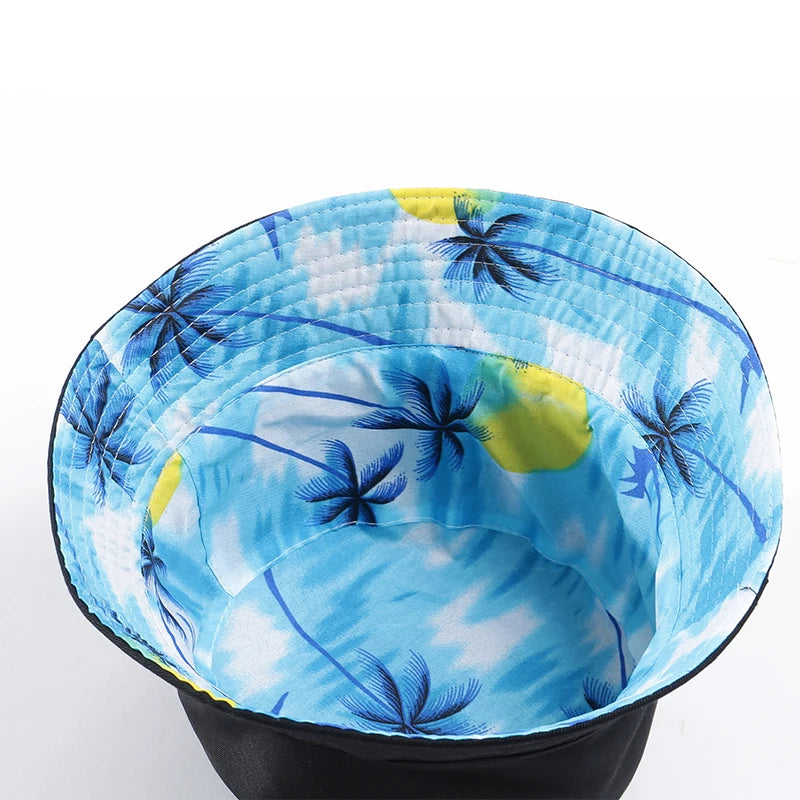 Custom Logo Pattern Unisex Cotton Bucket Hats Women Summer Sunscreen Panama Men Sunbonnet Fedoras Outdoor Fisherman Hat