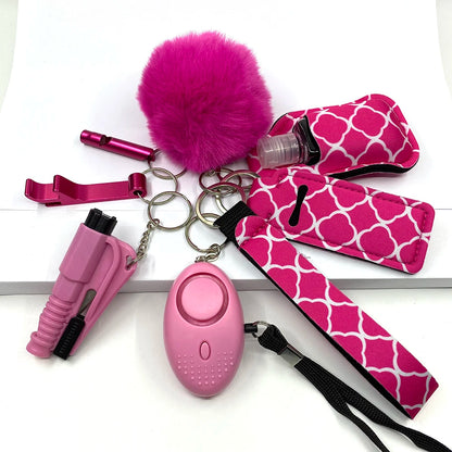 Self Defense Keychain Set Knuckles Kit Self-Defense Wholesale Bulk Custom Accessories Defensive for Women Kid Girl