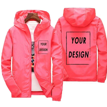 2025 Free Design Custom Picture Logo Autumn Jacket Men'S Windproof Casual Clothing plus Size 7Xl Men'S Jacket Outdoor