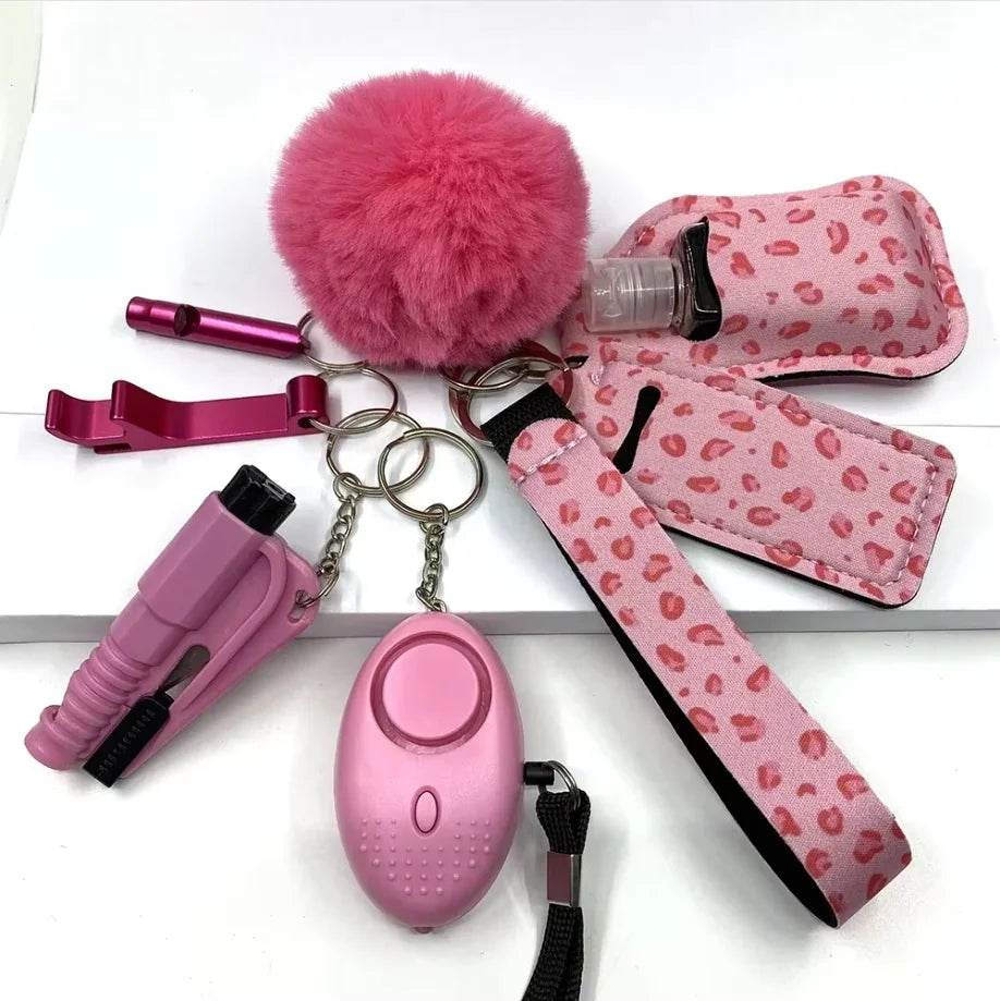 Self Defense Keychain Set Knuckles Kit Self-Defense Wholesale Bulk Custom Accessories Defensive for Women Kid Girl