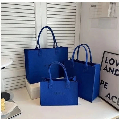 100Pcs/Lot Custom Felt Gift Wrap Bags for Shopping, Reusable and High-Quality Packaging Bag, Custom Printed Logo and Color
