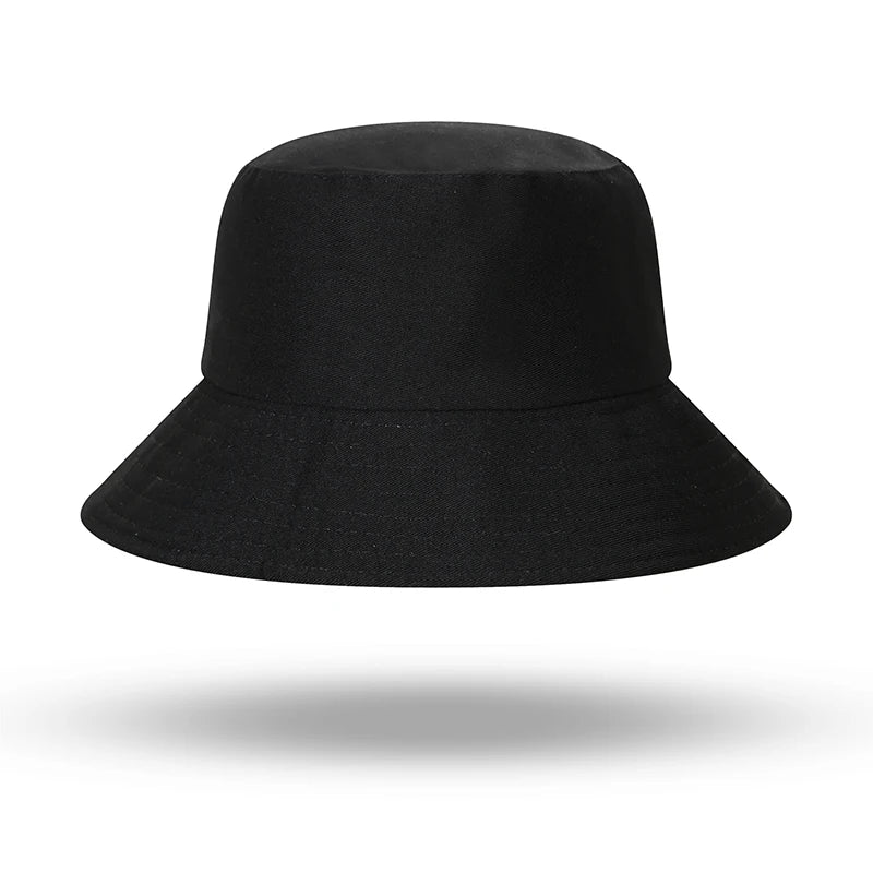 Custom Logo Pattern Unisex Cotton Bucket Hats Women Summer Sunscreen Panama Men Sunbonnet Fedoras Outdoor Fisherman Hat