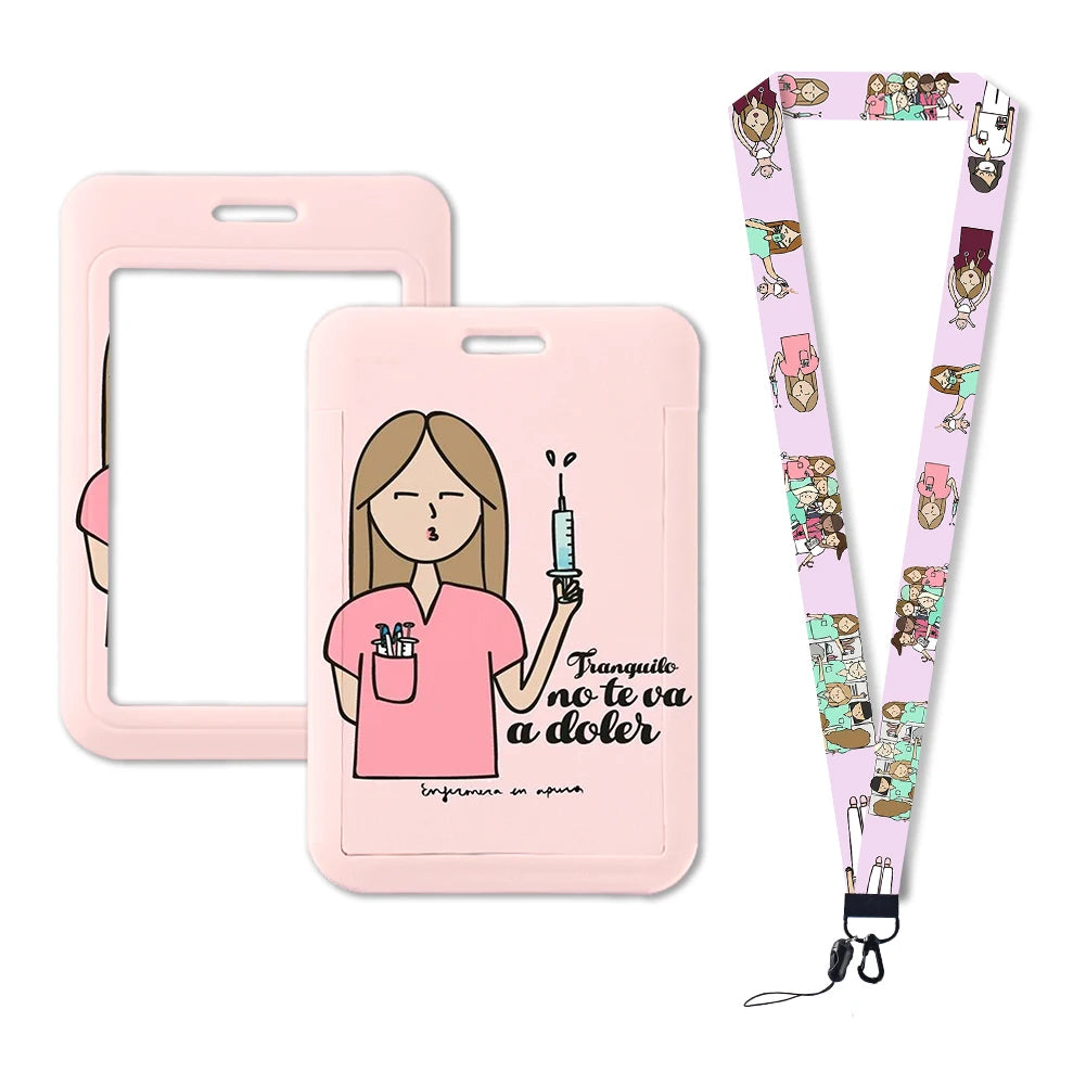 Hot Sell ABS Custom Medical Care Business Badge Holder Plastic Hard ID PVC Card Holder with Custom Logo Pattern