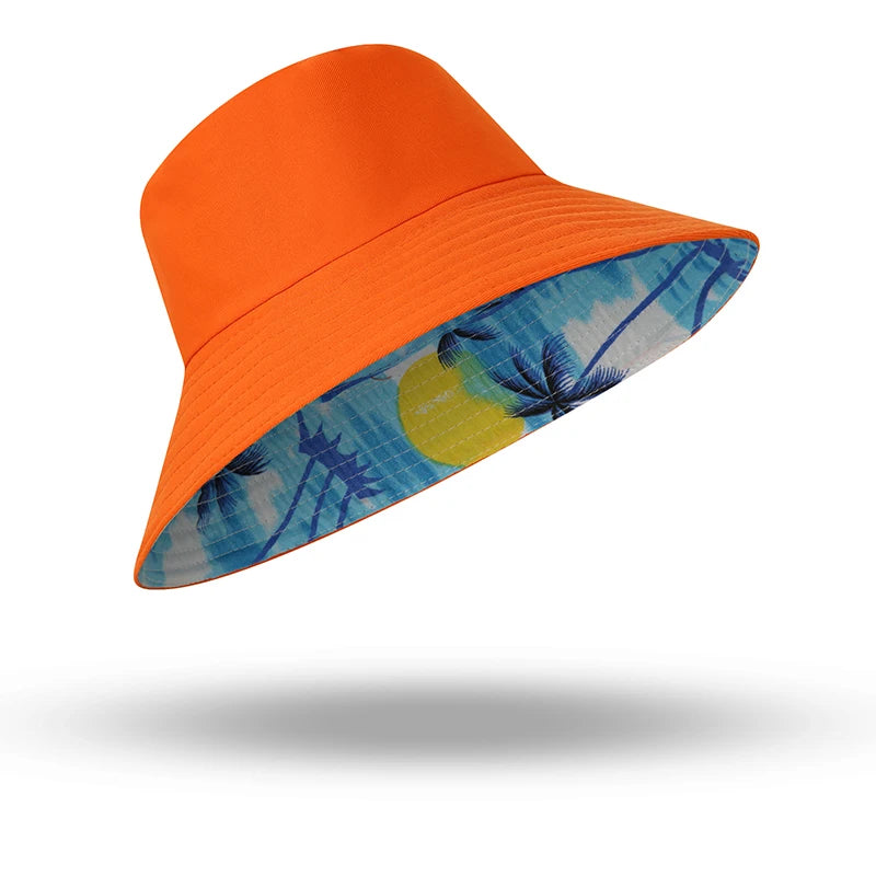 Custom Logo Pattern Unisex Cotton Bucket Hats Women Summer Sunscreen Panama Men Sunbonnet Fedoras Outdoor Fisherman Hat