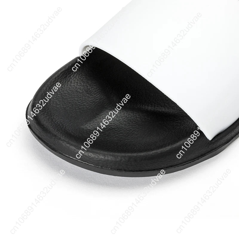 Dly Custom Slippers Man Woman Indoor Slipper Bathroom Sandals Water Shoes Black