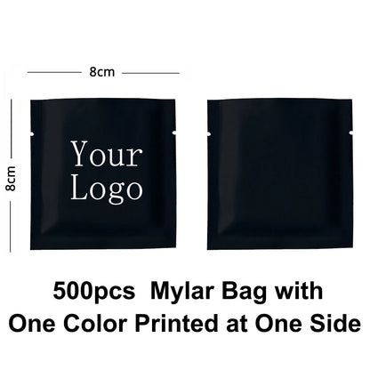 Heat Seal Aluminum Foil Flat Food Storage Bag Custom Printed Flat Mylar Bags