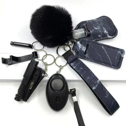 Self Defense Keychain Set Knuckles Kit Self-Defense Wholesale Bulk Custom Accessories Defensive for Women Kid Girl