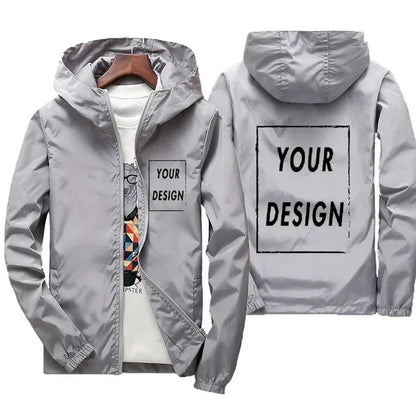 2025 Free Design Custom Picture Logo Autumn Jacket Men'S Windproof Casual Clothing plus Size 7Xl Men'S Jacket Outdoor