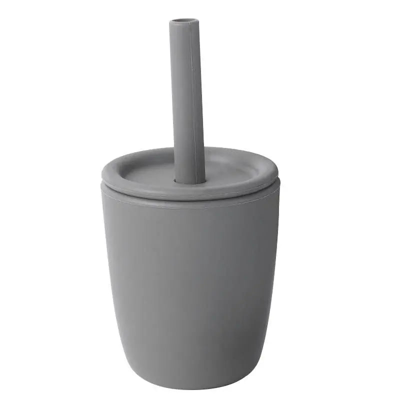 Custom Hight Super Soft Training Nontoxic Drinking Straw Cleaners Organic Detachable Sensory Sippy Silicone Tumbler Silicone Cup