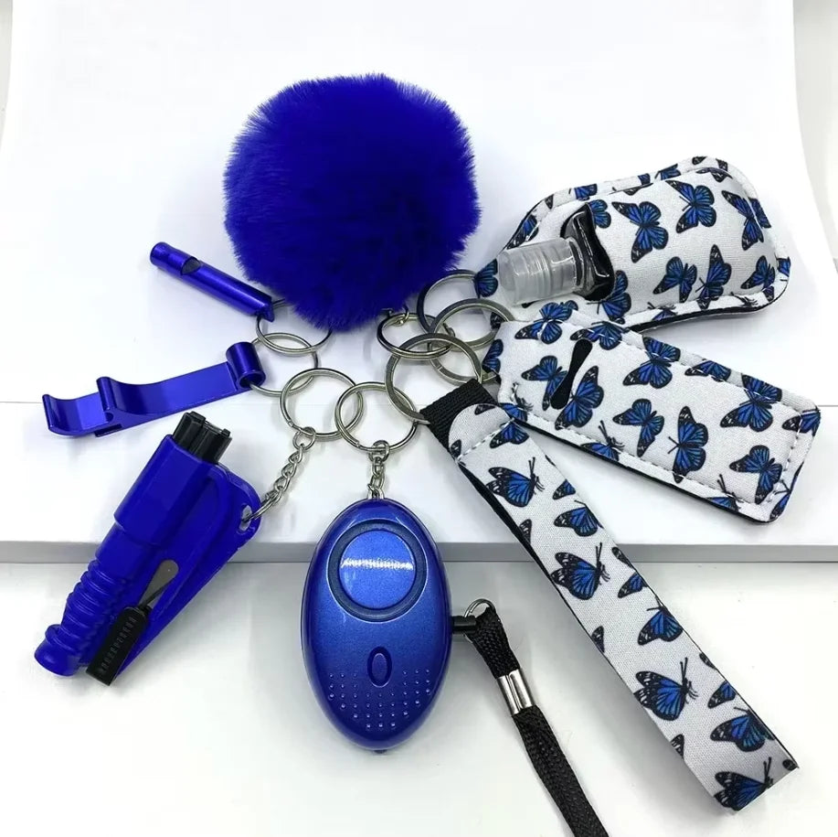 Self Defense Keychain Set Knuckles Kit Self-Defense Wholesale Bulk Custom Accessories Defensive for Women Kid Girl