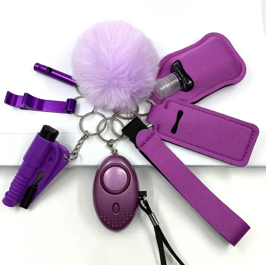 Self Defense Keychain Set Knuckles Kit Self-Defense Wholesale Bulk Custom Accessories Defensive for Women Kid Girl